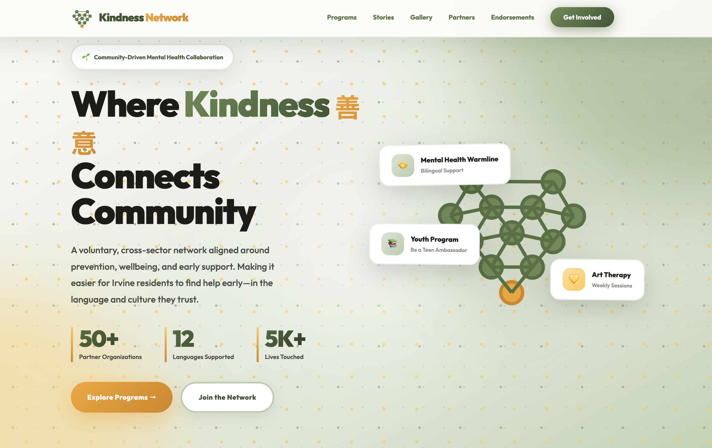 Website project showcase